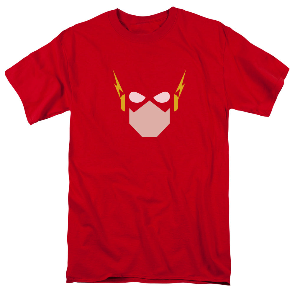 Jla Flash Head Mens T Shirt Red