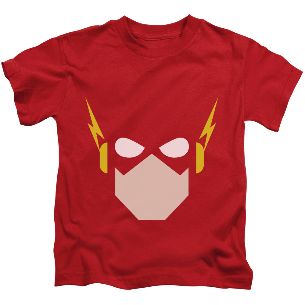 Justice League Flash Head Juvenile Kids Youth T Shirt Red