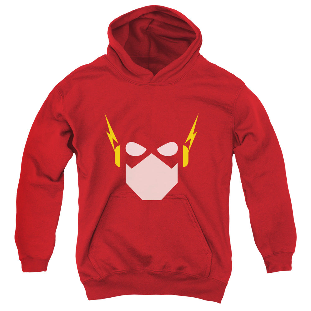 Justice League Flash Head Kids Youth Hoodie Red