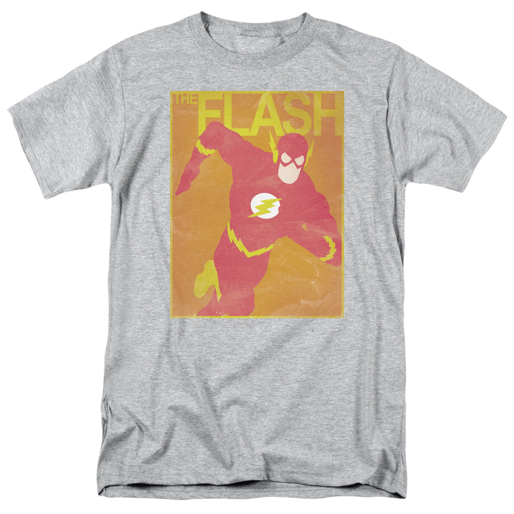 Justice League Simple Flash Poster Mens T Shirt Athletic Heather