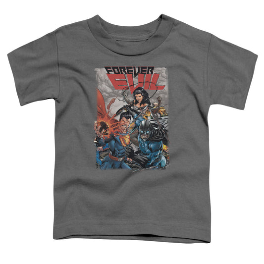 Justice League Crime Syndicate Toddler Kids Youth T Shirt Charcoal
