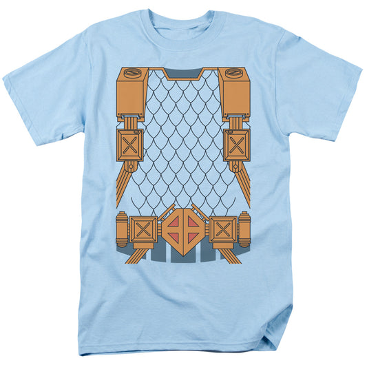Justice League Deathstroke Uniform Mens T Shirt Light Blue