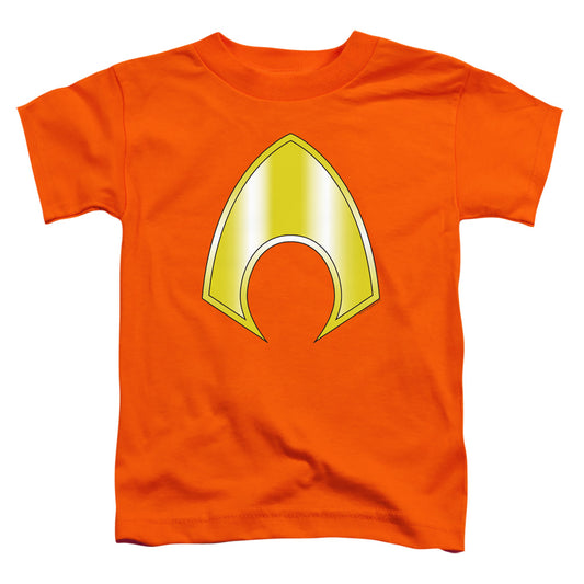 Justice League Aquaman Logo Toddler Kids Youth T Shirt Orange