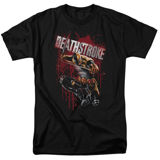 Justice League Blood Splattered Mens T Shirt Black