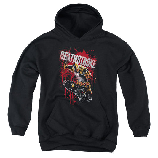 Justice League Blood Splattered Kids Youth Hoodie Black