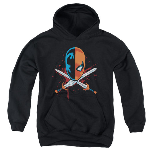 Justice League Crossed Swords Kids Youth Hoodie Black