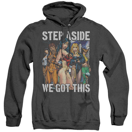 Justice League Heroines Heather Mens Hoodie Black