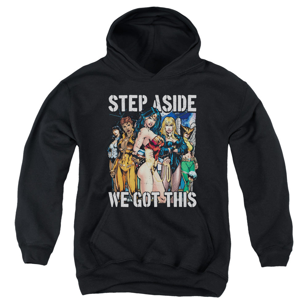 Justice League Heroines Kids Youth Hoodie Black