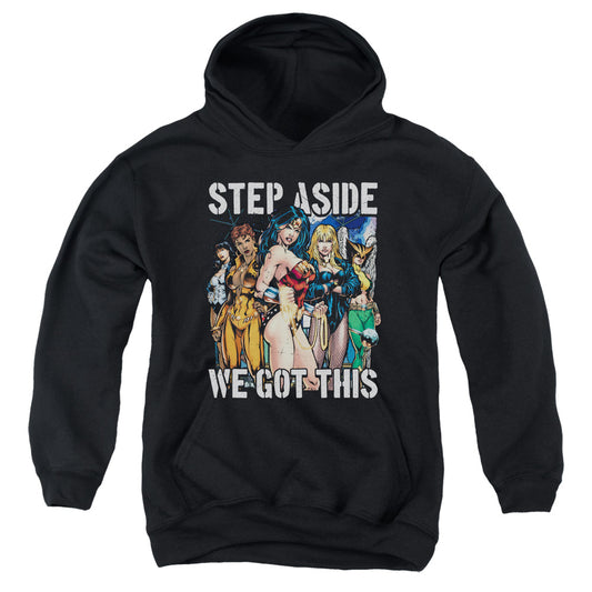 Justice League Heroines Kids Youth Hoodie Black