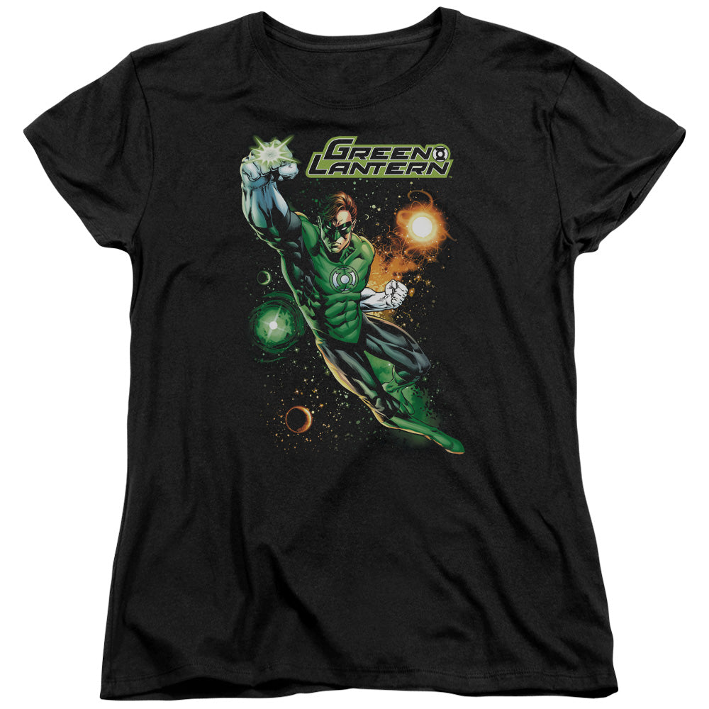 Justice League Galactic Guardian Womens T Shirt Black