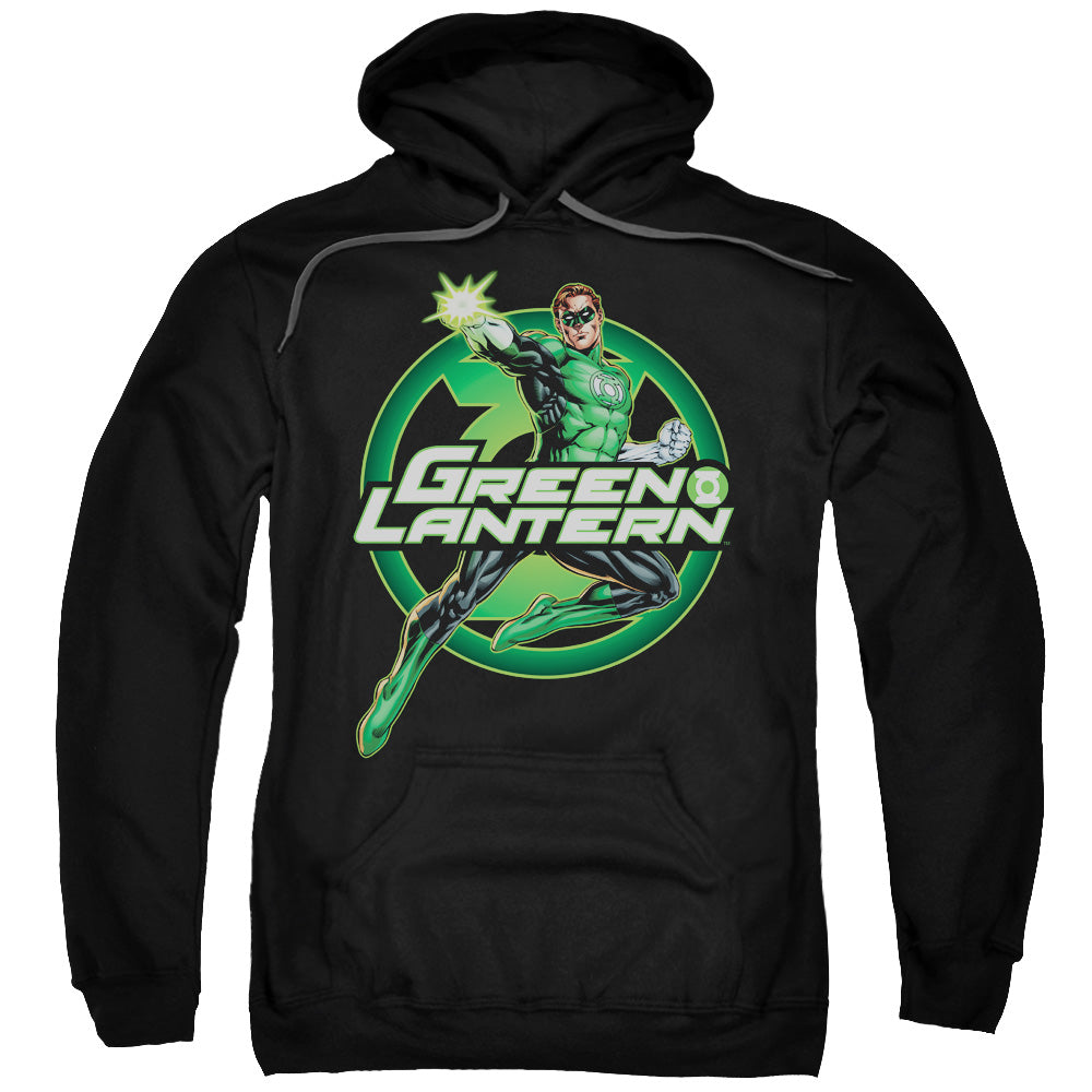Justice League Lantern Glow Mens Hoodie Black