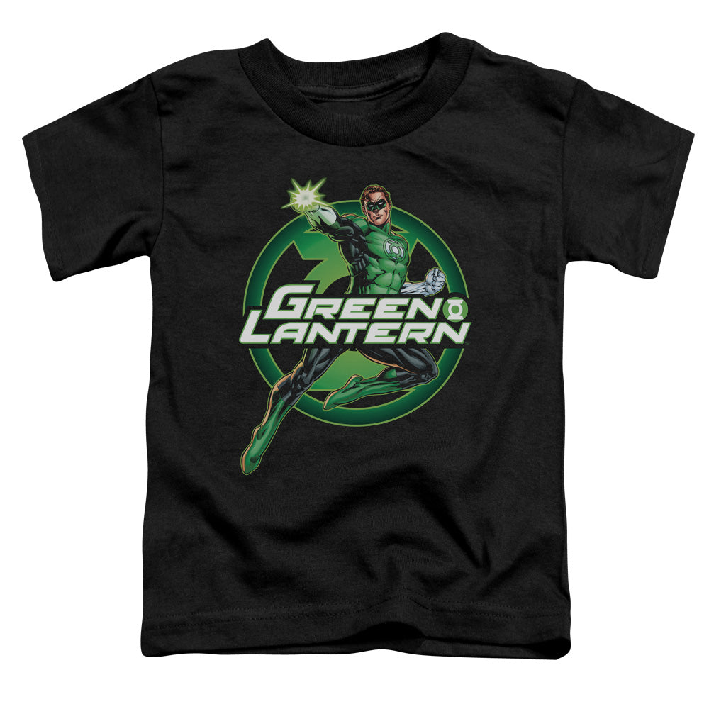 Justice League Lantern Glow Toddler Kids Youth T Shirt Black