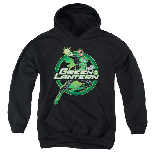 Justice League Lantern Glow Kids Youth Hoodie Black