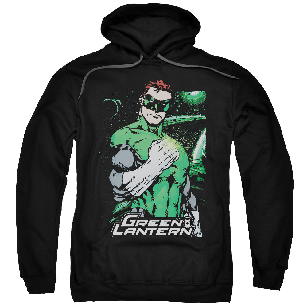 Justice League Fist Flare Mens Hoodie Black