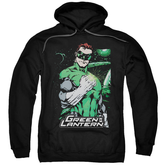 Justice League Fist Flare Mens Hoodie Black