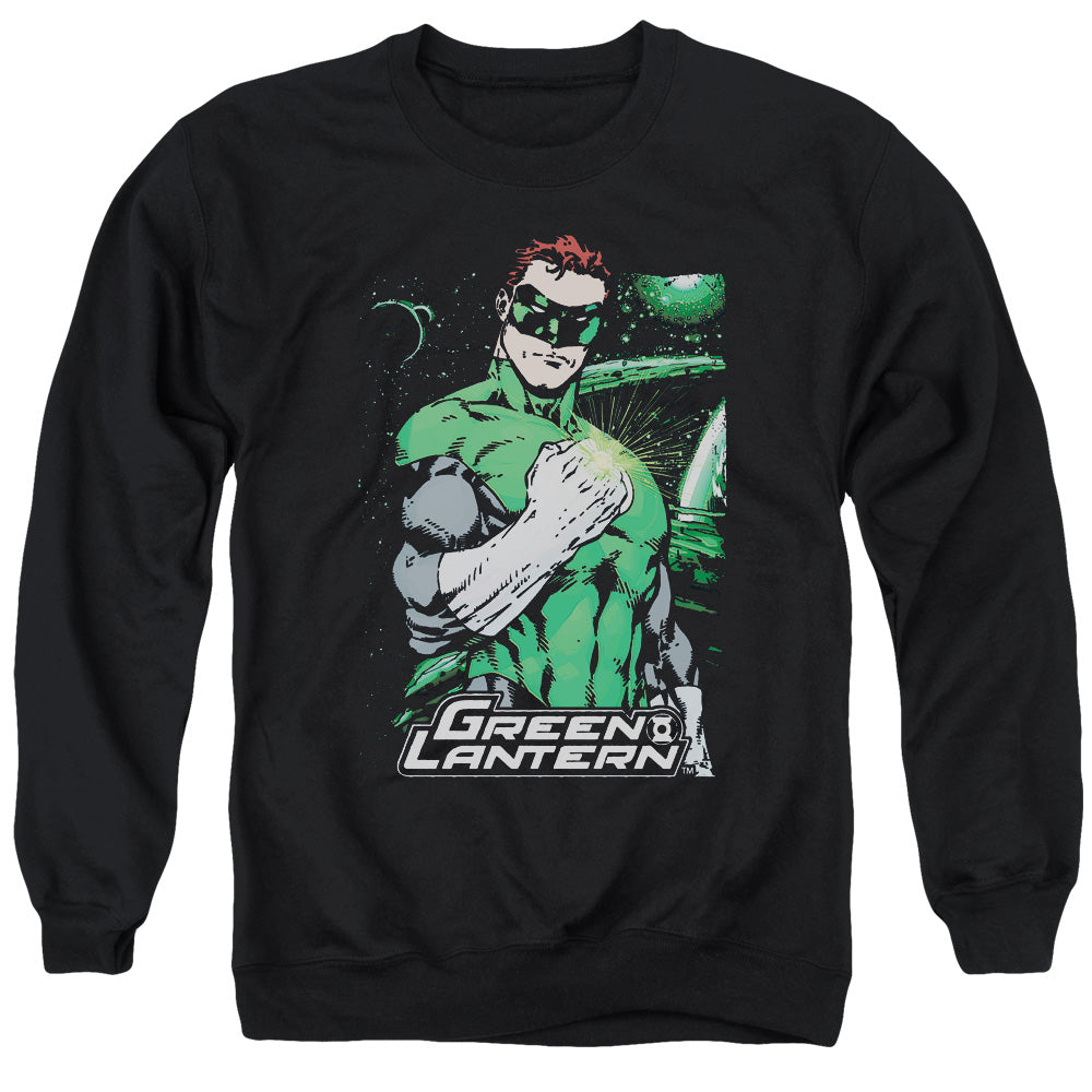 Justice League Fist Flare Mens Crewneck Sweatshirt Black