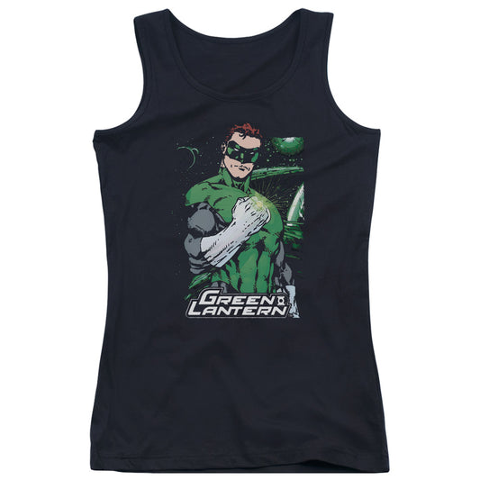 Justice League Fist Flare Womens Tank Top Shirt Black