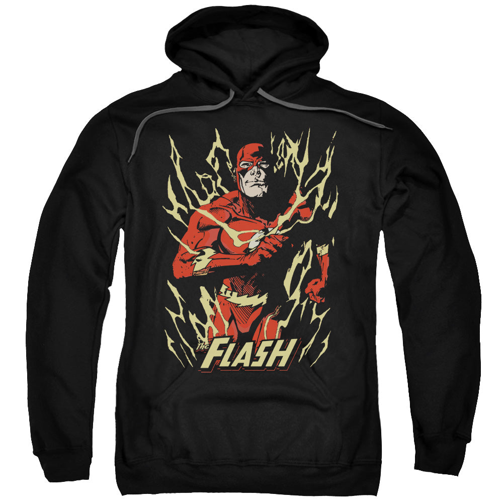 Justice League Flash Flare Mens Hoodie Black