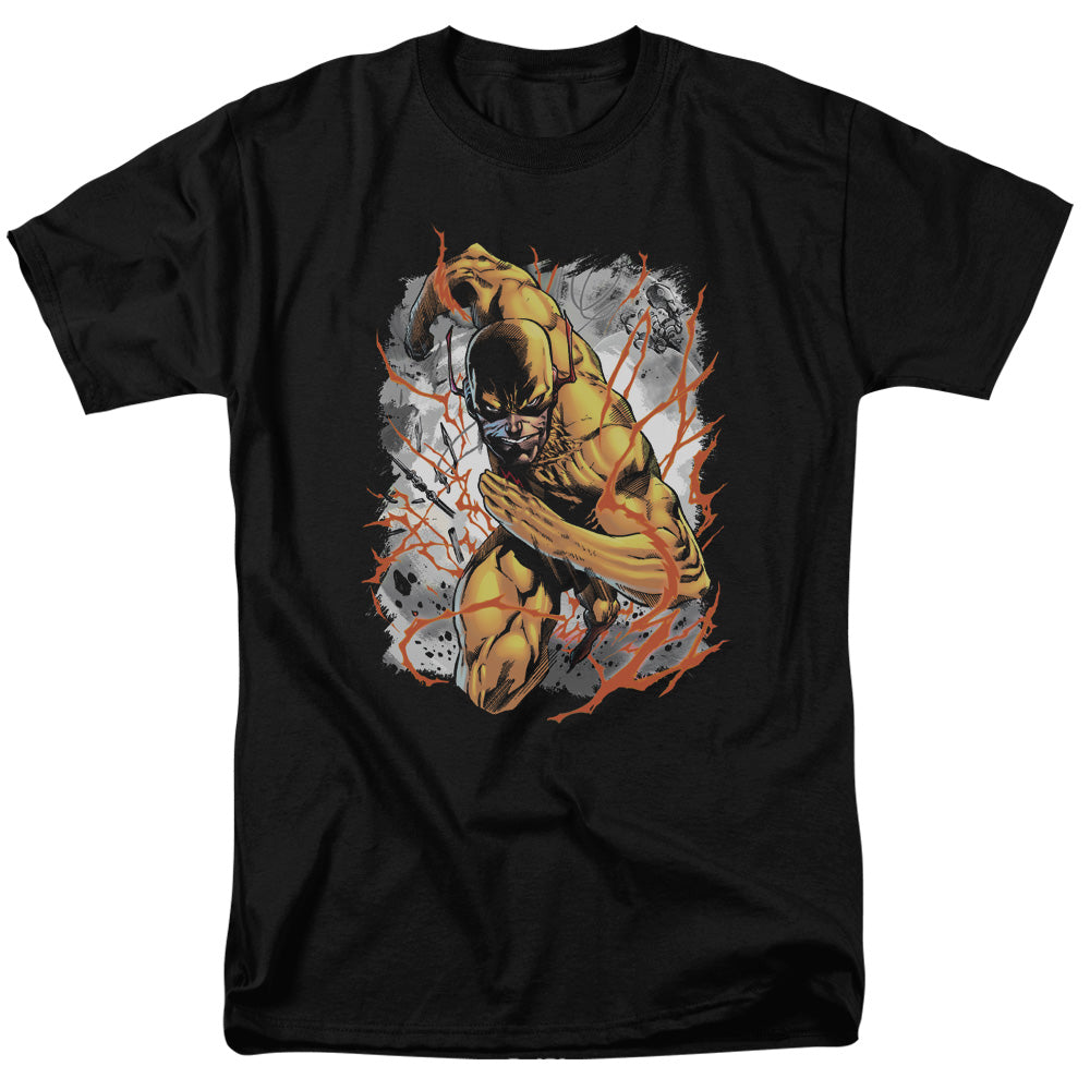 Justice League Reversed Mens T Shirt Black