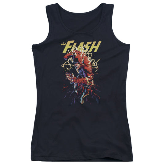 Justice League Ripping Apart Womens Tank Top Shirt Black