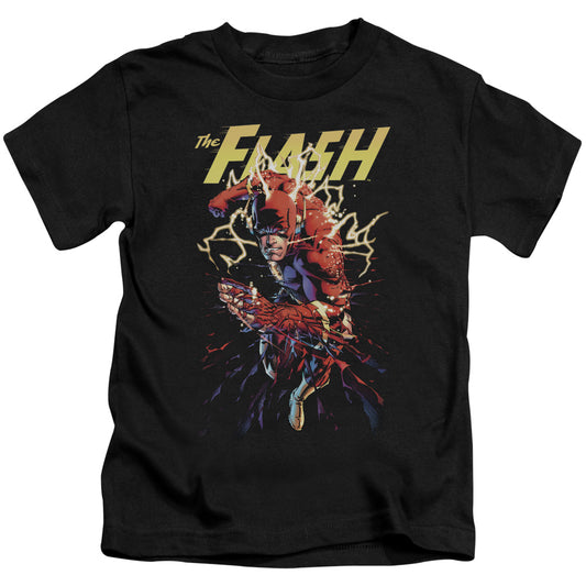 Justice League Ripping Apart Juvenile Kids Youth T Shirt Black