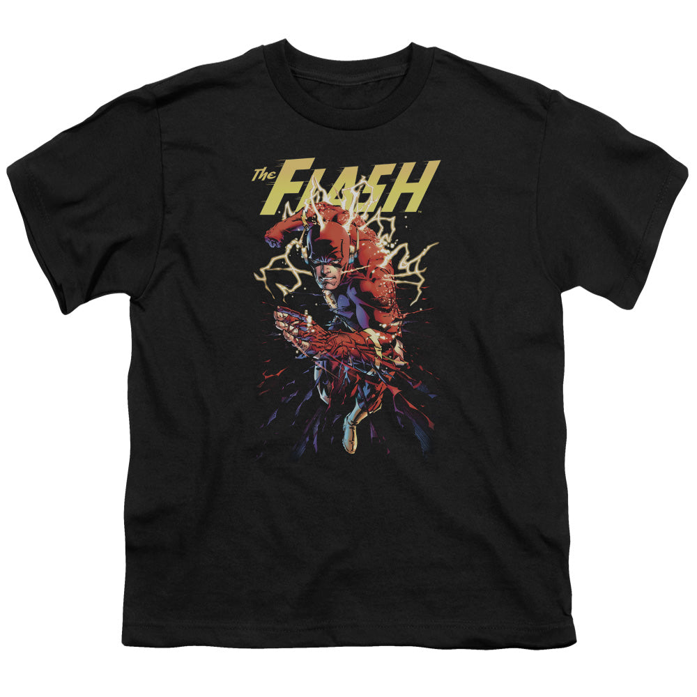 Justice League Ripping Apart Kids Youth T Shirt Black