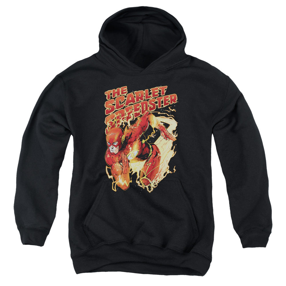 Justice League Scarlet Speedster Kids Youth Hoodie Black