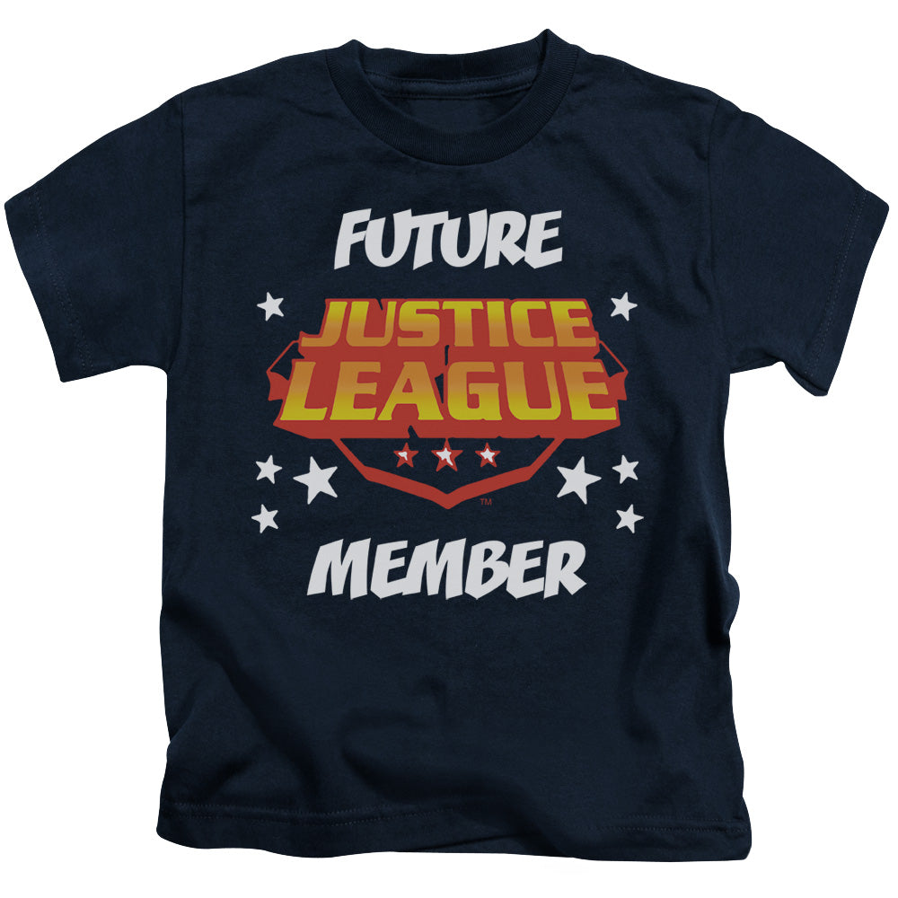 Justice League Future Member Juvenile Kids Youth T Shirt Navy Blue