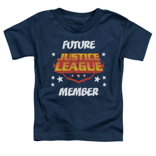 Justice League Future Member Toddler Kids Youth T Shirt Navy Blue