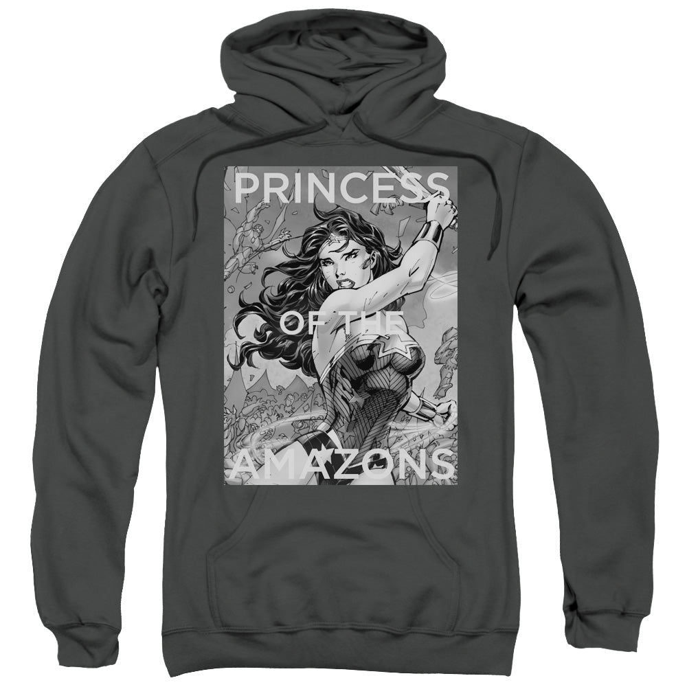 Justice League Princess of the Amazons Mens Hoodie Charcoal
