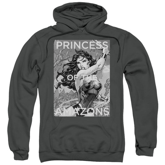 Justice League Princess of the Amazons Mens Hoodie Charcoal