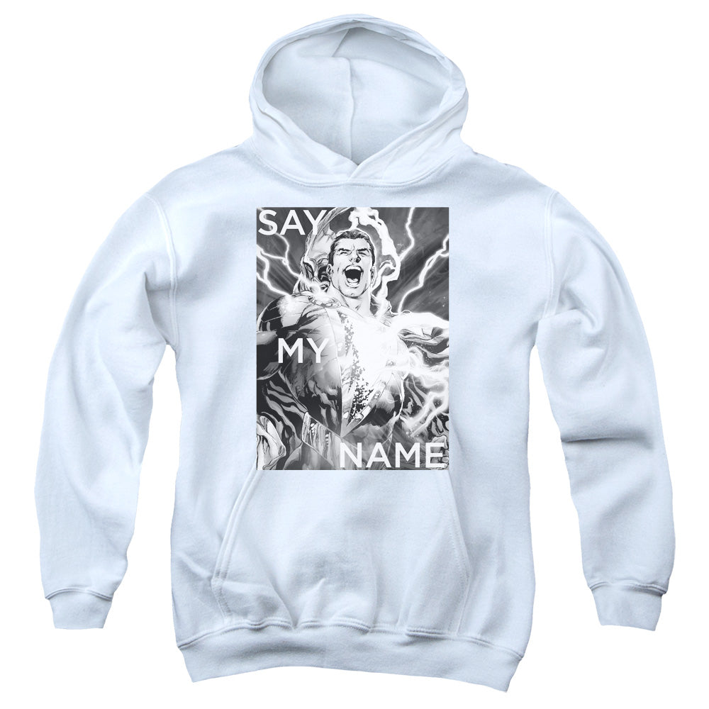 Justice League Say My Name Kids Youth Hoodie White