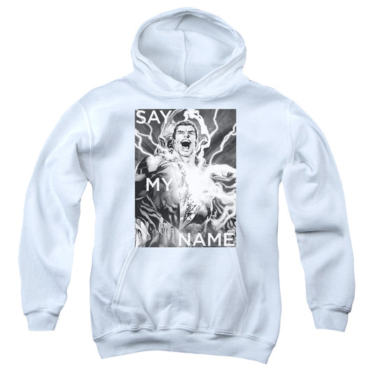 Justice League Say My Name Kids Youth Hoodie White