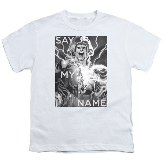 Justice League Say My Name Kids Youth T Shirt White