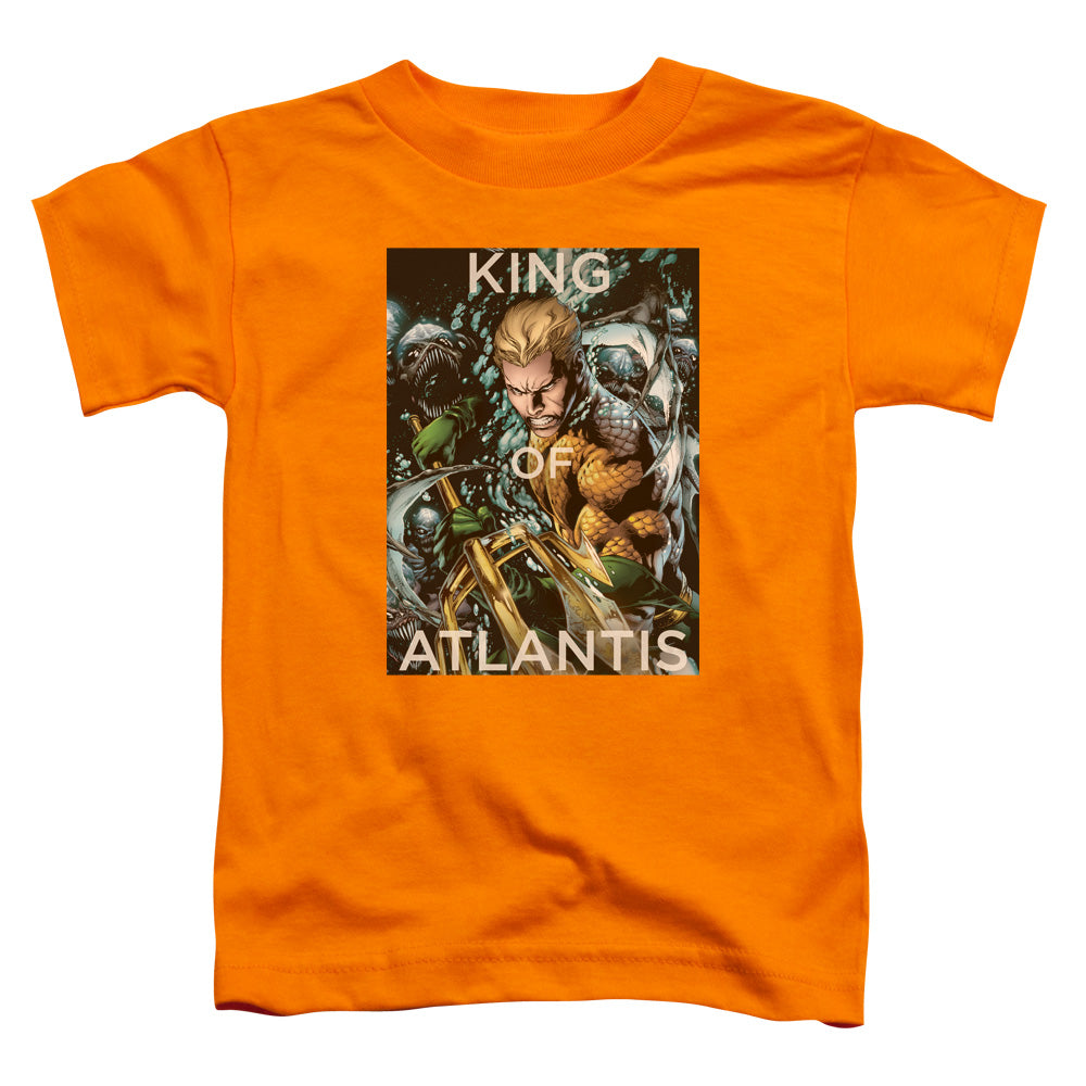 Justice League King of Atlantis Toddler Kids Youth T Shirt Orange