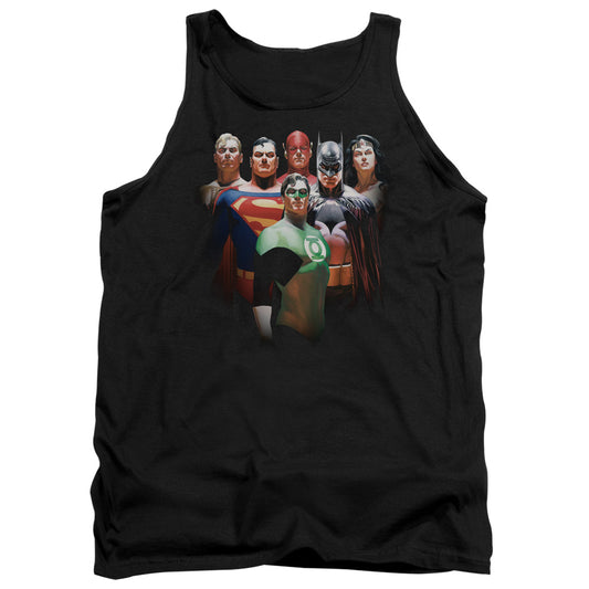 Justice League Roll Call Mens Tank Top Shirt Black