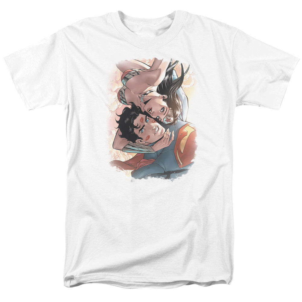 Justice League Love Birds Mens T Shirt White