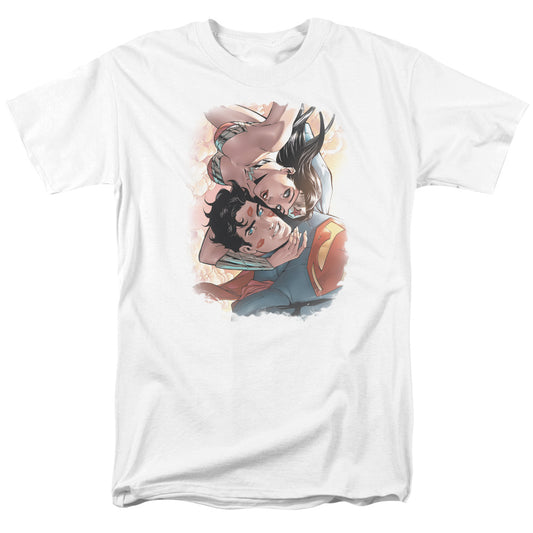 Justice League Love Birds Mens T Shirt White