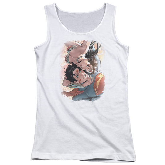 Justice League Love Birds Womens Tank Top Shirt White