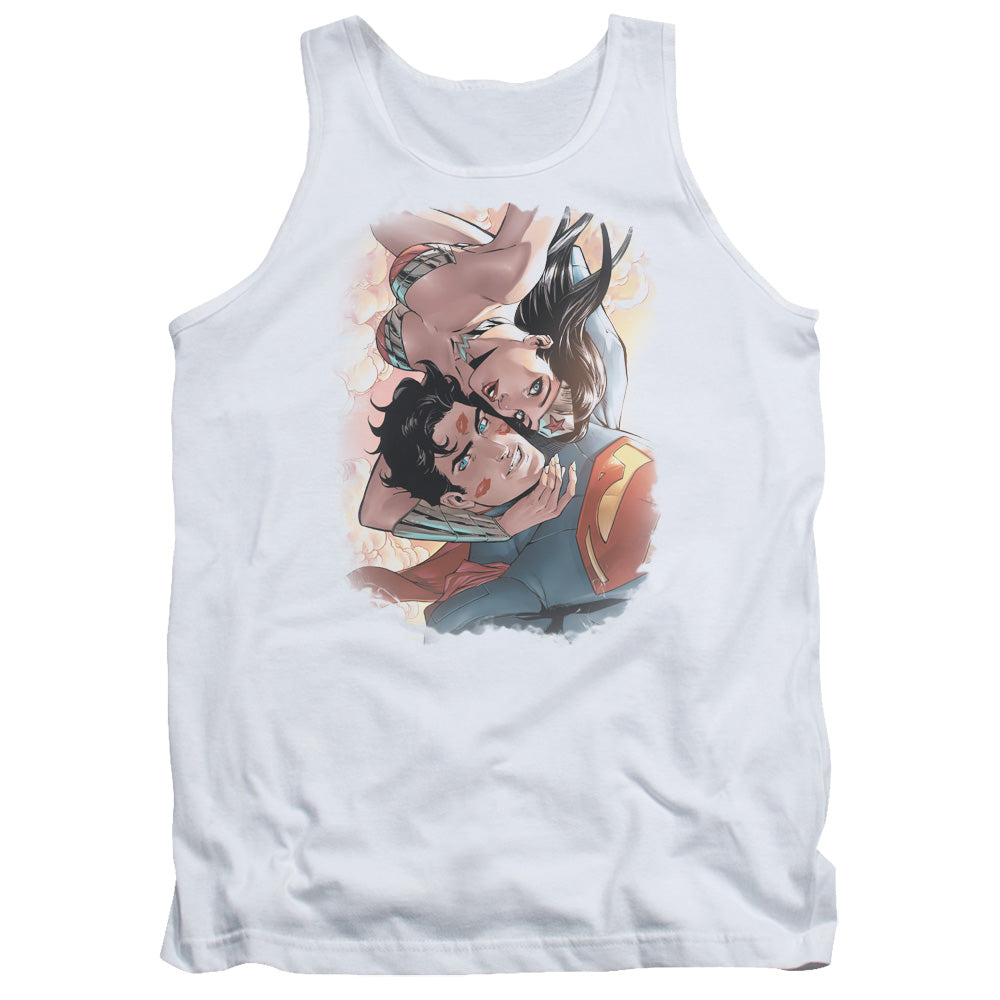 Justice League Love Birds Mens Tank Top Shirt White