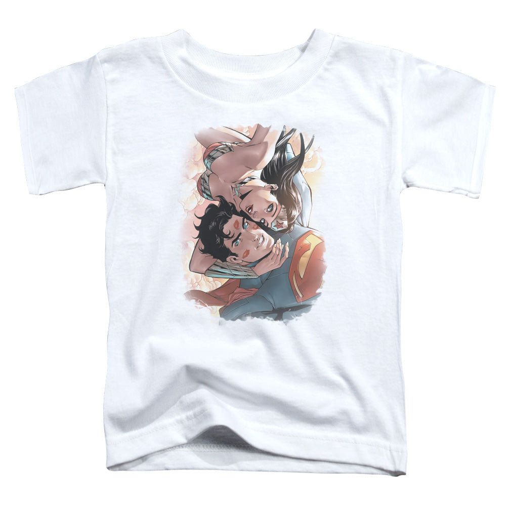 Justice League Love Birds Toddler Kids Youth T Shirt White