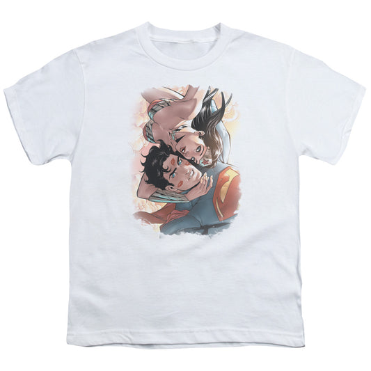 Justice League Love Birds Kids Youth T Shirt White