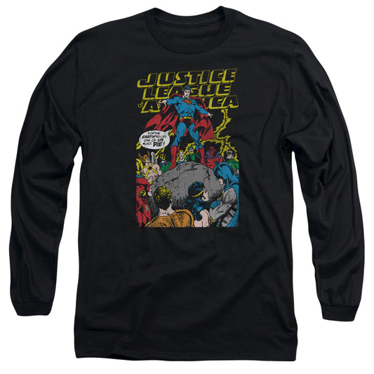 Justice League Ultimate Scarifice Mens Long Sleeve Shirt Black