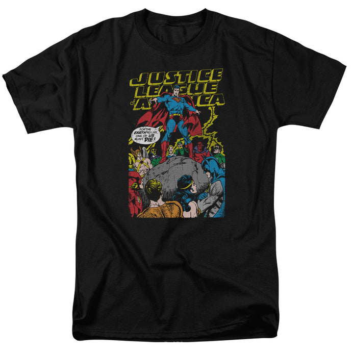 Justice League Ultimate Sacrifice Mens T Shirt Black