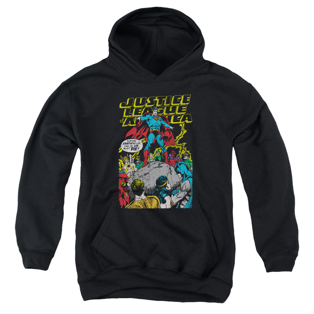 Justice League Ultimate Scarifice Kids Youth Hoodie Black