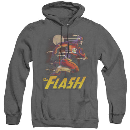 Justice League Of America City Run Mens Heather Hoodie Black Officially Licensed