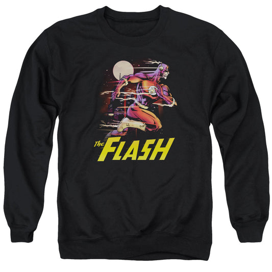 Justice League City Run Mens Crewneck Sweatshirt Black