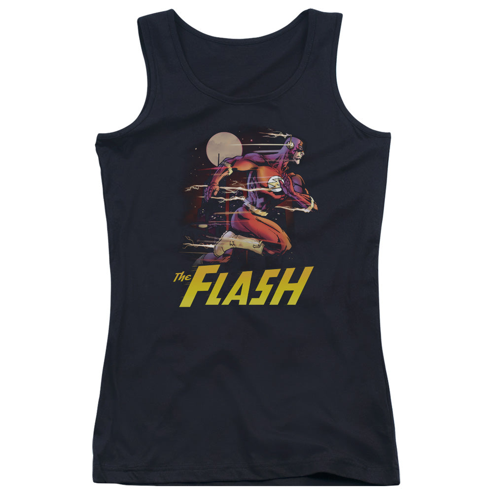 Justice League City Run Womens Tank Top Shirt Black