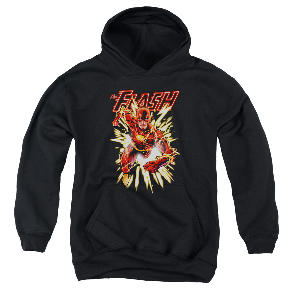 Justice League Flash Glow Kids Youth Hoodie Black