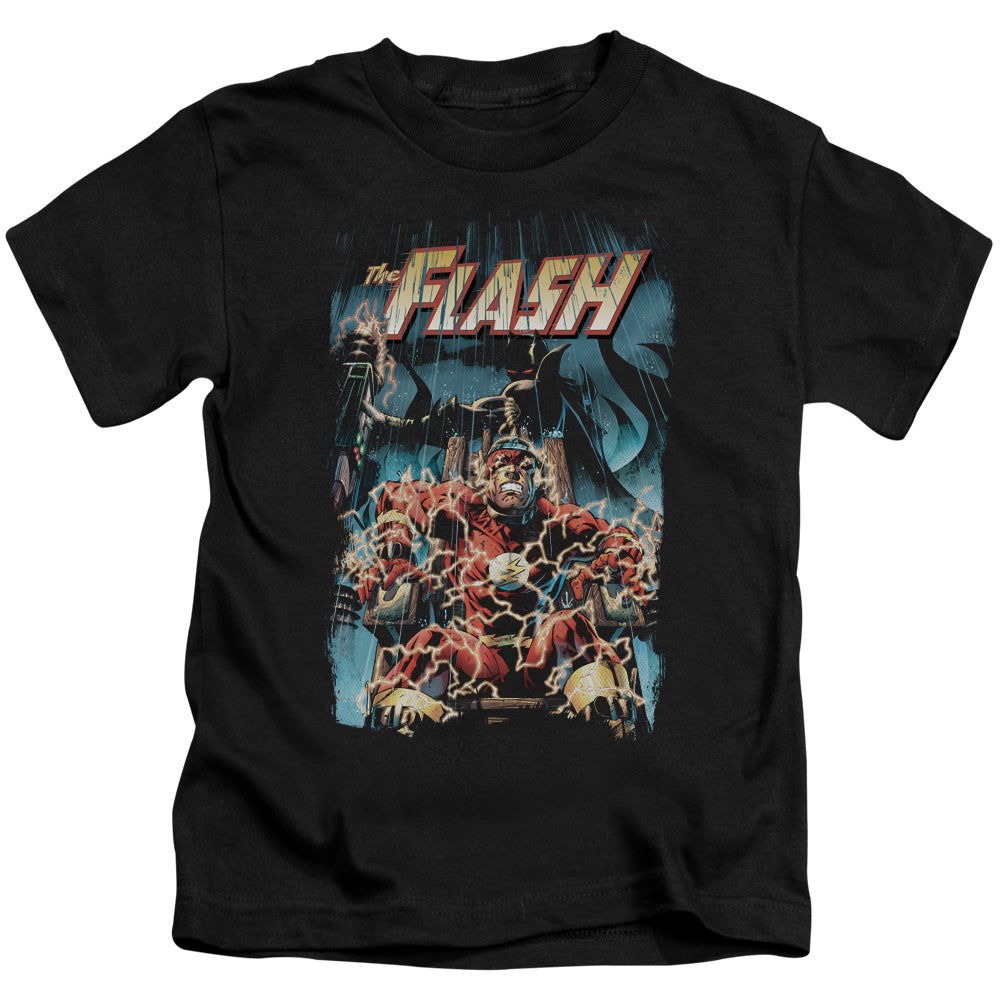 Justice League Electric Chair Juvenile Kids Youth T Shirt Black